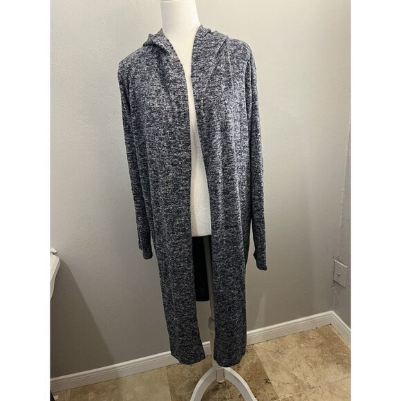 The Royal Standard Sweaters - The Royal Standard Cardigan Women Small Lounge Wear Navy Blue Hooded